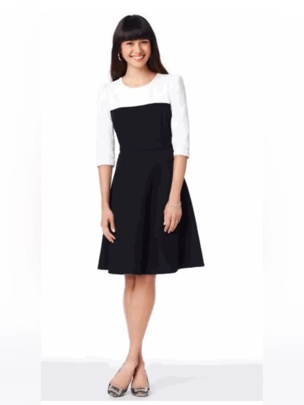 Kate Spade Olsen black white color block dress as seen on Taylor swift size 8
